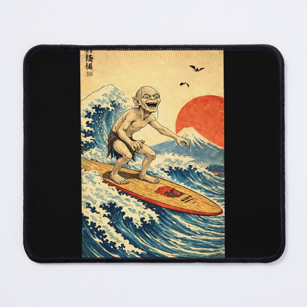 Item preview, Gollum Surfing the great wave in Japan designed and sold by keytee.