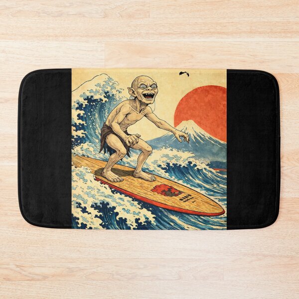 Item preview, Gollum Surfing the great wave in Japan designed and sold by keytee.