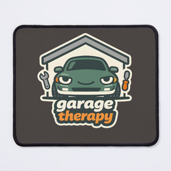 Item preview, Garage Therapy | Funny Mechanic Car Enthusiast & Project Car Design designed and sold by Naviora.