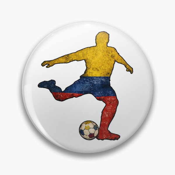 Item preview, Columbia Soccer Fan Player Silhouette Flag and Ball designed and sold by LintonGriffin.