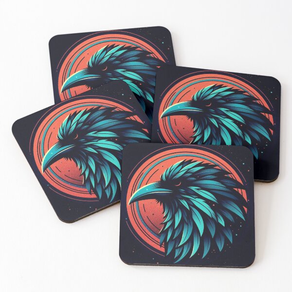 Item preview, Cosmic Raven – Turquoise Flight designed and sold by Dogandesighn.
