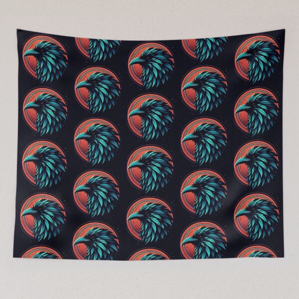 Item preview, Cosmic Raven – Turquoise Flight designed and sold by Dogandesighn.