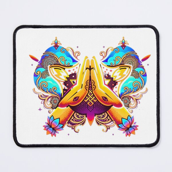 Item preview, Radiant Prayer Hands with Lotus Mandala designed and sold by blacK1982White.