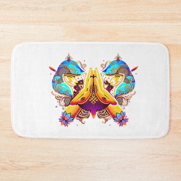 Item preview, Radiant Prayer Hands with Lotus Mandala designed and sold by blacK1982White.