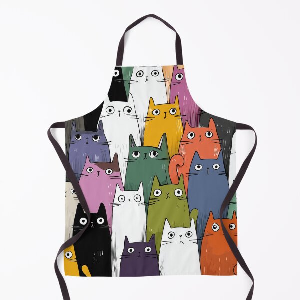 Item preview, Colorful Cute Cats Group Kawaii Cat Collection designed and sold by Meow-Attitude.