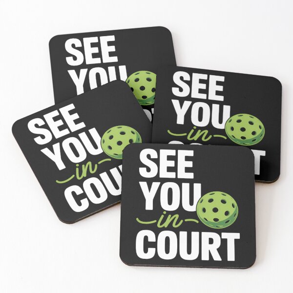Item preview, See You In Court Pickleball Humor Lawyer Attorney Quote designed and sold by PunkNation-Arts.