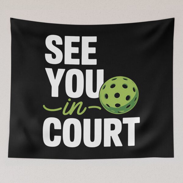 Item preview, See You In Court Pickleball Humor Lawyer Attorney Quote designed and sold by PunkNation-Arts.