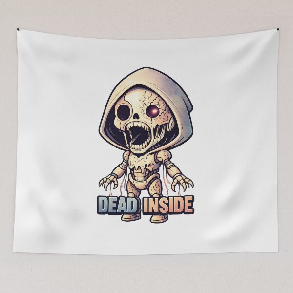 Item preview, Dead Inside Robot Skull Dark Humor Art designed and sold by SoftSproutstu.