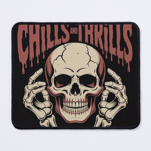 Item preview, Chills and Thrills Horror Skull Hands Dark Graphic Tee designed and sold by PettyPrety.