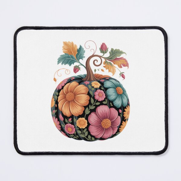 Item preview, Pumpkin Floral Autumn Fall Season Wildflower Thanksgiving designed and sold by PunkNation-Arts.