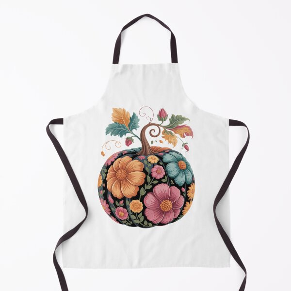 Item preview, Pumpkin Floral Autumn Fall Season Wildflower Thanksgiving designed and sold by PunkNation-Arts.