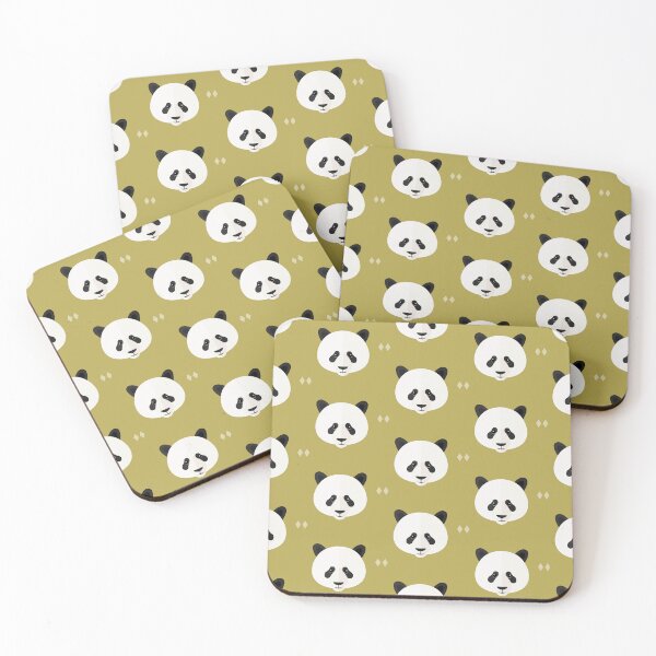 Item preview, Panda heads on green designed and sold by reneesillus.