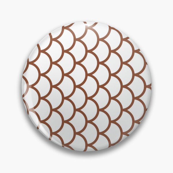 Item preview, White And Copper Fish Scales Pattern designed and sold by pattern-archive.
