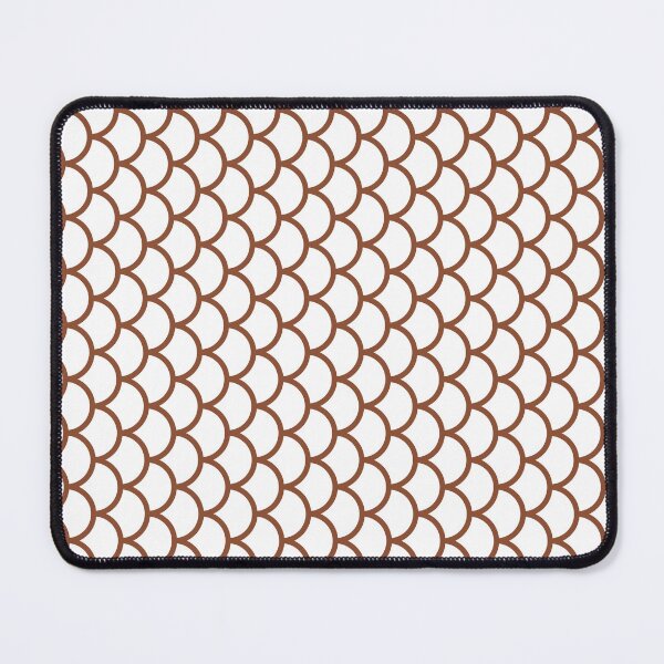 Item preview, White And Copper Fish Scales Pattern designed and sold by pattern-archive.
