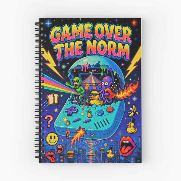 Item preview, Game Over The Norm - Psychedelic Arcade Controller Chaos with Clown & Octopus designed and sold by David Brookes Digital.