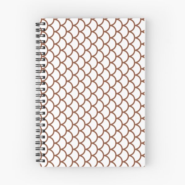 Item preview, White And Copper Fish Scales Pattern designed and sold by pattern-archive.