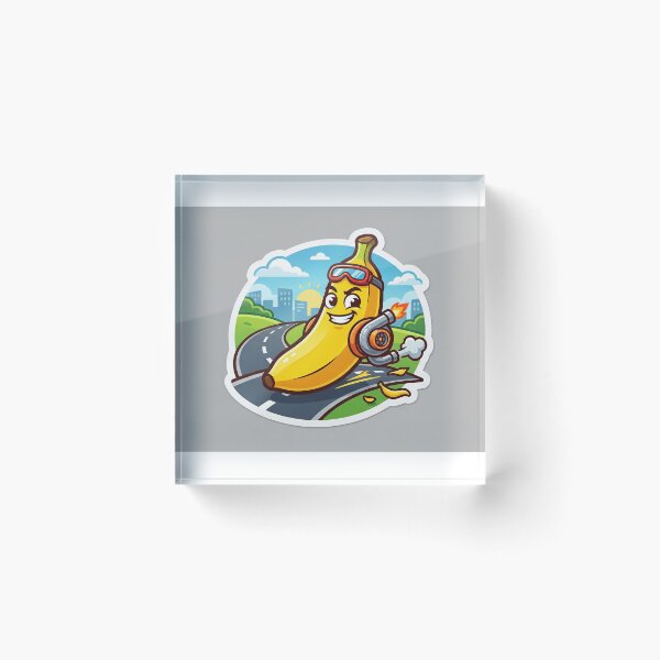 Item preview, Turbo Banana Street Racer Sticker designed and sold by JayHemal.