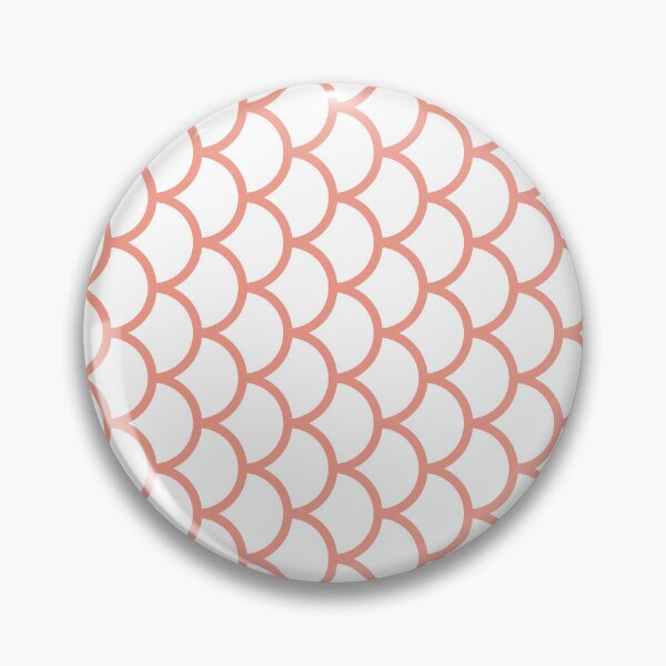 Item preview, White And Coral Fish Scales Pattern designed and sold by pattern-archive.
