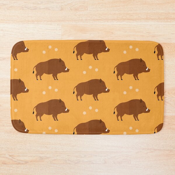 Item preview, Wild boars on orange designed and sold by reneesillus.