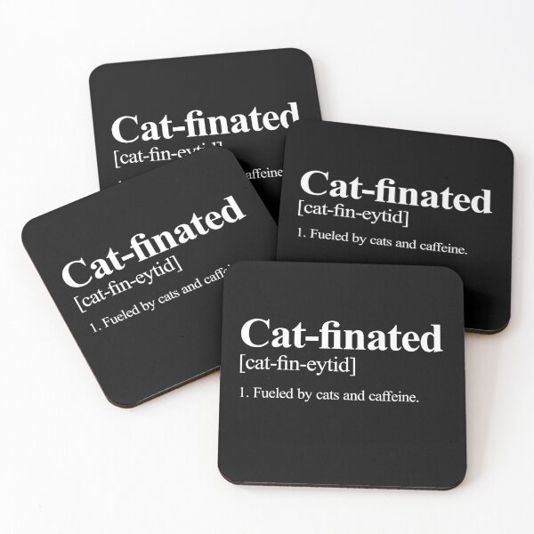 Item preview, Catfinated - Cats & Caffeine Coffee Lover Funny Saying designed and sold by agniaxelvano.