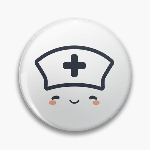 Item preview, cute nurse hat icon, simple vector style, clean lines, white background designed and sold by Adei649.