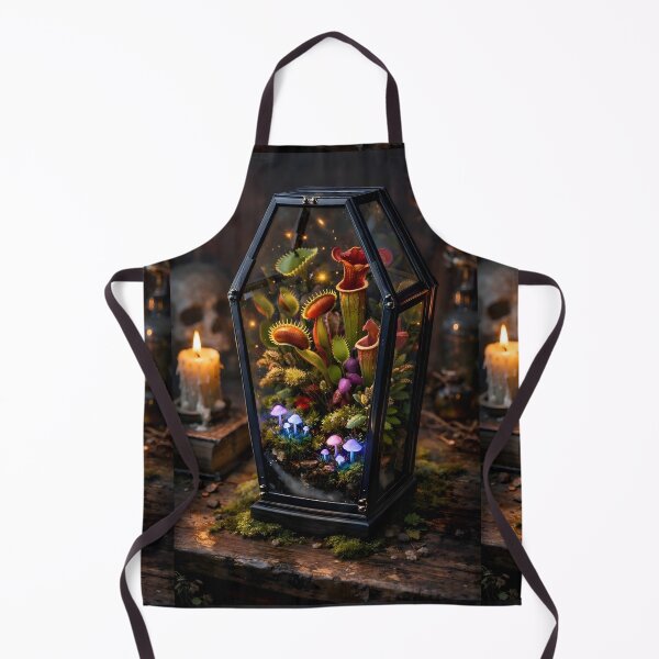 Item preview, The Eternal Terrarium | Coffin Glass with Glowing Mushrooms & Carnivorous Plants designed and sold by Studio77-Gothic.