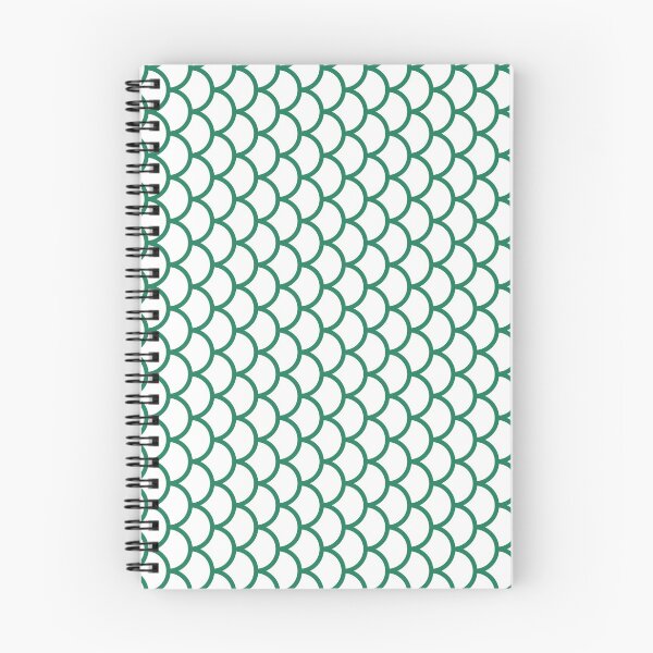 Item preview, White And Green Fish Scales Pattern designed and sold by pattern-archive.