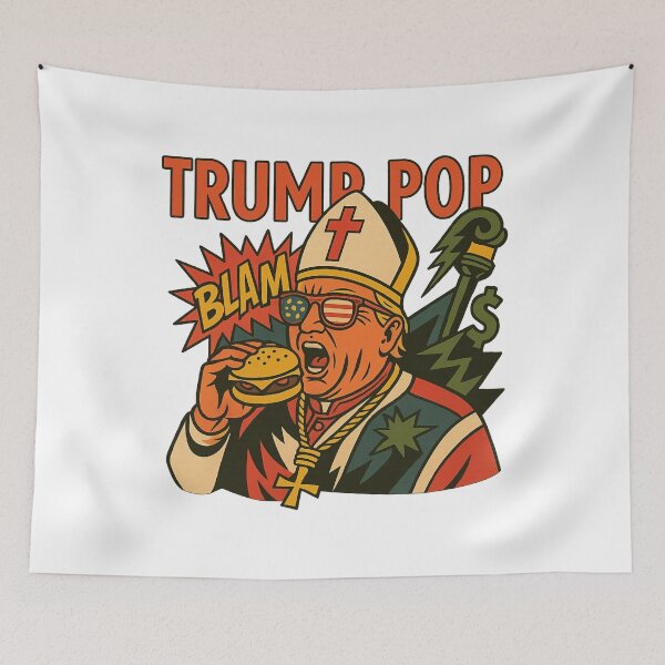 Item preview, Da Pope Trump Pope Burger - Pope Leon XIV 2026 – Chicago’s First American Pope Design designed and sold by William-Do-X.