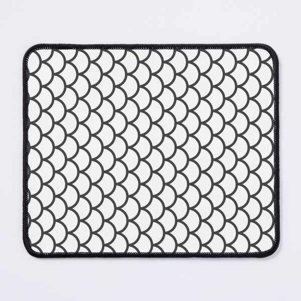 Item preview, White And Gray Fish Scales Pattern designed and sold by pattern-archive.