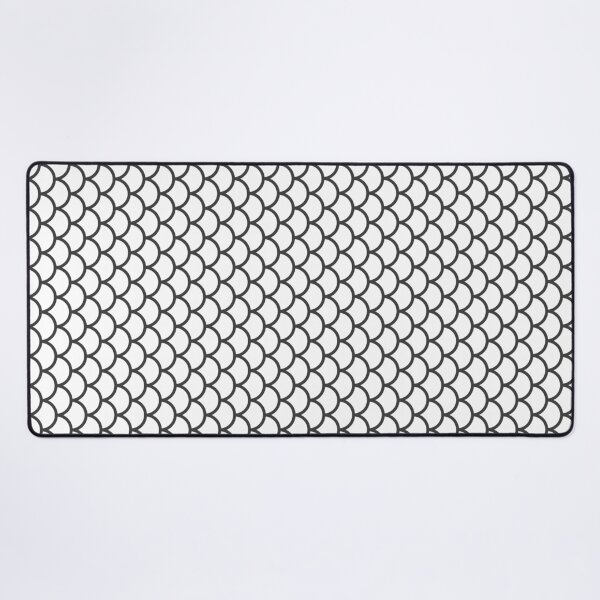 Item preview, White And Gray Fish Scales Pattern designed and sold by pattern-archive.