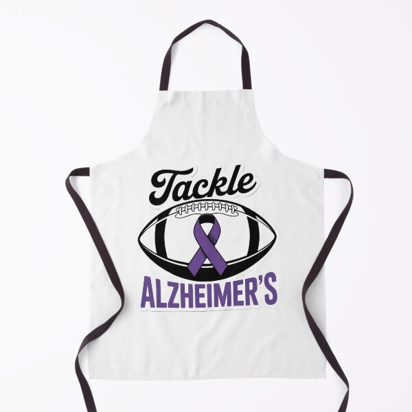 Item preview, Tackle Alzheimers Awareness Football Ribbon designed and sold by PunkNation-Arts.