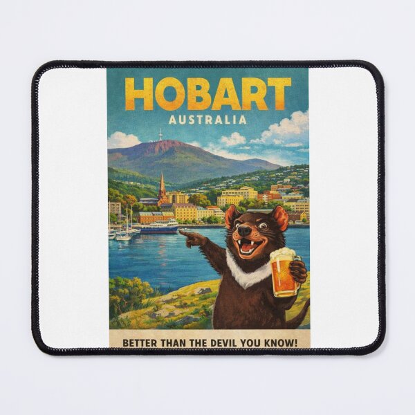 Item preview, Hobart Mount Wellington Derwent River and Salamanca Tasmania Australia designed and sold by Aryabek.