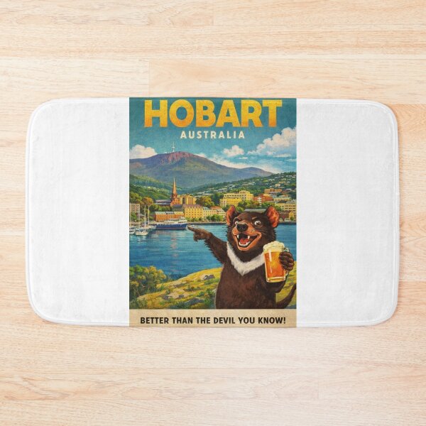 Item preview, Hobart Mount Wellington Derwent River and Salamanca Tasmania Australia designed and sold by Aryabek.