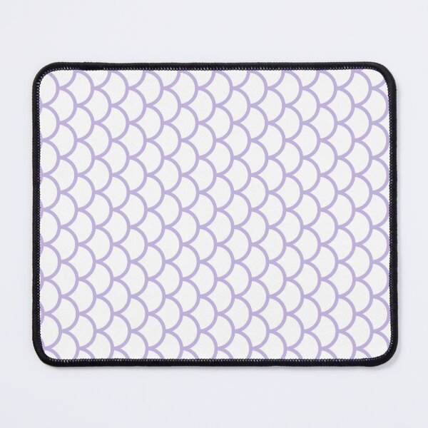 Item preview, White And Lavender Fish Scales Pattern designed and sold by pattern-archive.
