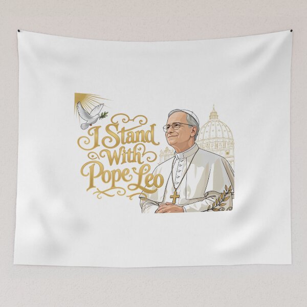 Item preview, I Stand With Pope Leo - Chicago Proud - Pope Leon XIV 2026 – Chicago’s First American Pope Design designed and sold by William-Do-X.