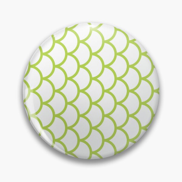 Item preview, White And Lime Fish Scales Pattern designed and sold by pattern-archive.