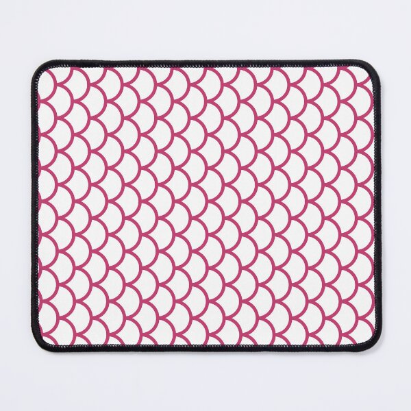 Item preview, White And Magenta Fish Scales Pattern designed and sold by pattern-archive.