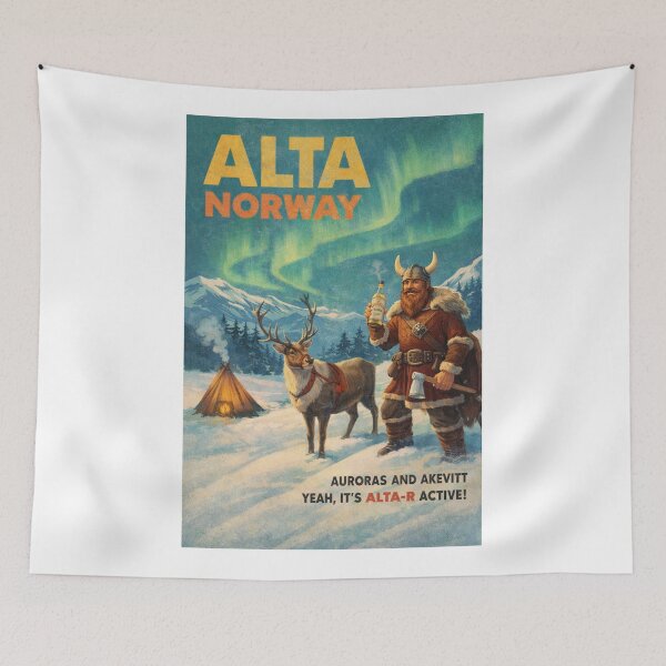 Item preview, Alta Finnmark Northern Lights and Sápmi Arctic Norway designed and sold by Aryabek.