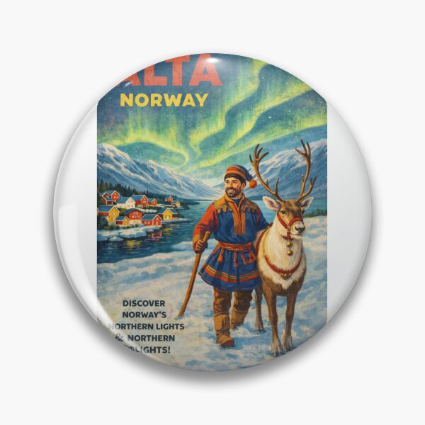Item preview, Alta Norway Finnmark Aurora Borealis and Arctic Landscape designed and sold by Aryabek.