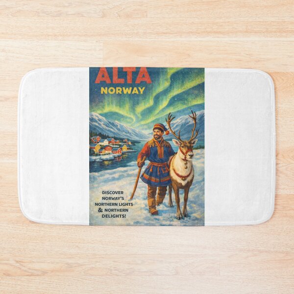 Item preview, Alta Norway Finnmark Aurora Borealis and Arctic Landscape designed and sold by Aryabek.