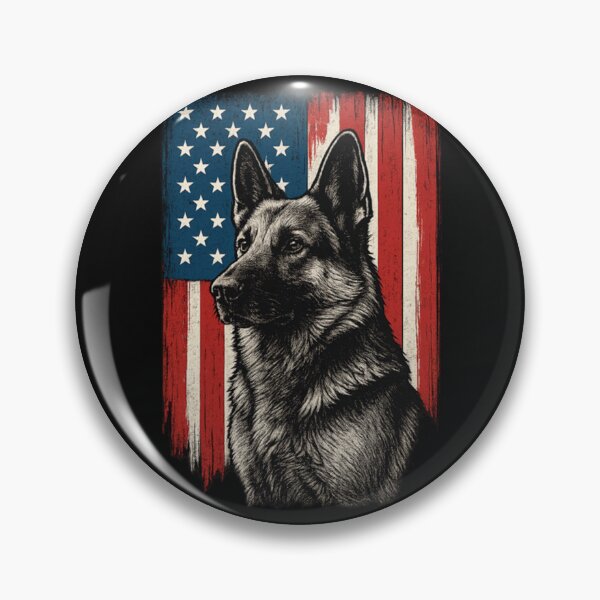 Item preview, Patriotic German Shepherd American Flag Dog  designed and sold by ZboncakReba.