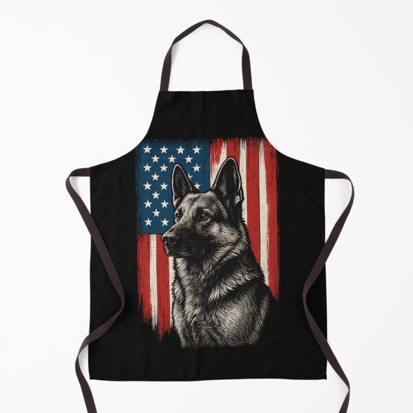 Item preview, Patriotic German Shepherd American Flag Dog designed and sold by ZboncakReba.
