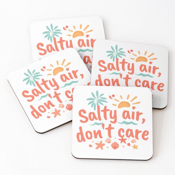 Item preview, Salty Air Don’t Care – Tropical Beach Vibes Summer Design designed and sold by MyTutina.