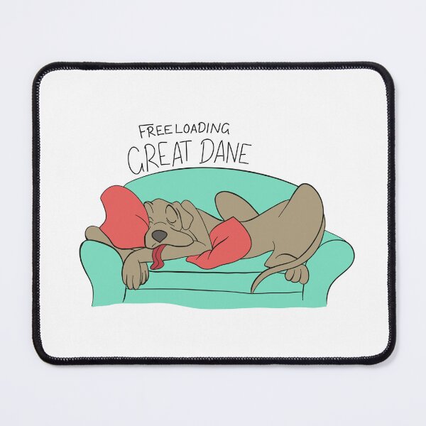 Item preview, Funny Dogs - Freeloading Great Dane designed and sold by avellis illustrations.