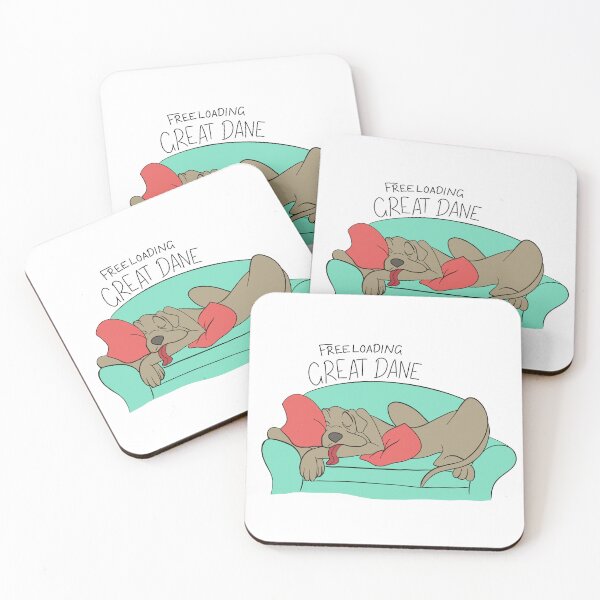 Item preview, Funny Dogs - Freeloading Great Dane designed and sold by avellis illustrations.