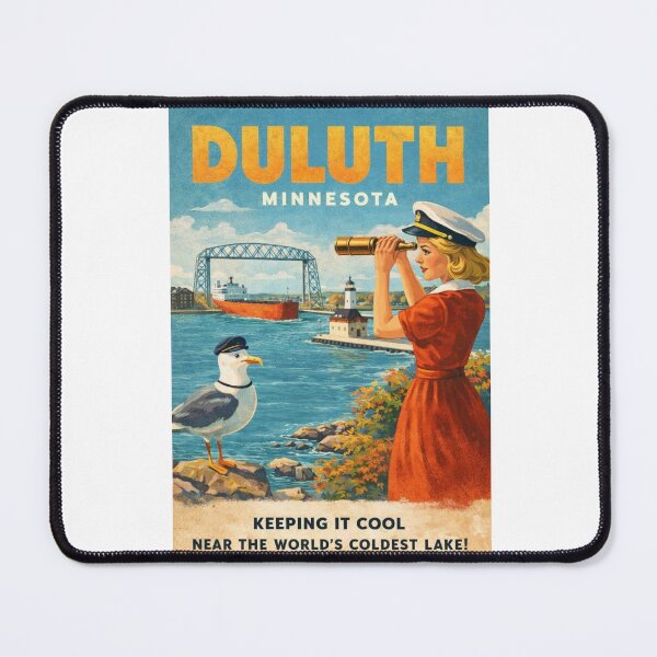 Item preview, Duluth Minnesota Lake Superior Canal Park and Aerial Lift Bridge designed and sold by Aryabek.
