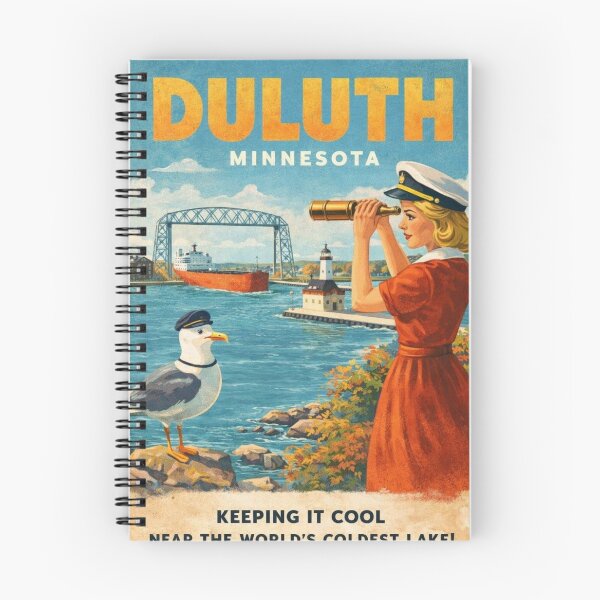 Item preview, Duluth Minnesota Lake Superior Canal Park and Aerial Lift Bridge designed and sold by Aryabek.