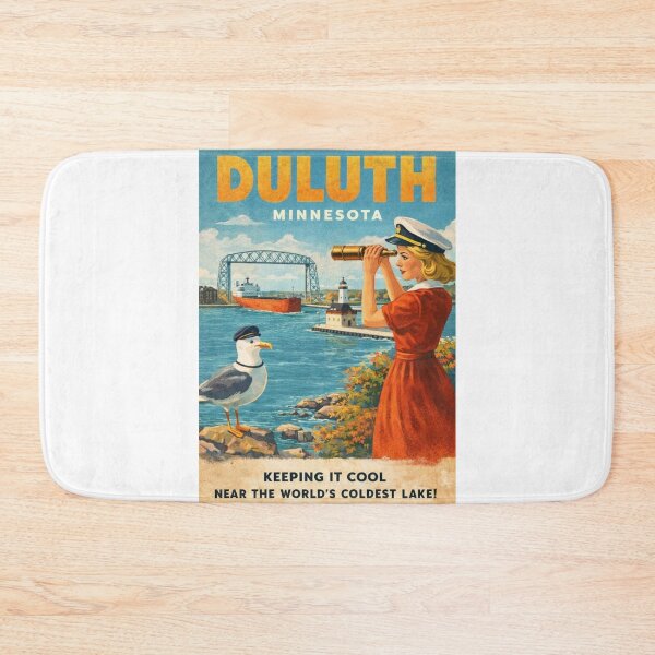 Item preview, Duluth Minnesota Lake Superior Canal Park and Aerial Lift Bridge designed and sold by Aryabek.