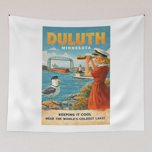 Item preview, Duluth Minnesota Lake Superior Canal Park and Aerial Lift Bridge designed and sold by Aryabek.