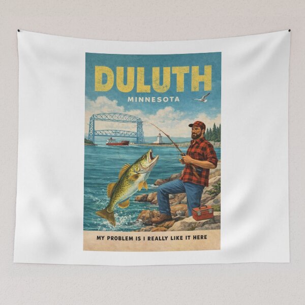 Item preview, Duluth Minnesota Lake Superior North Shore and Canal Park Harbor designed and sold by Aryabek.